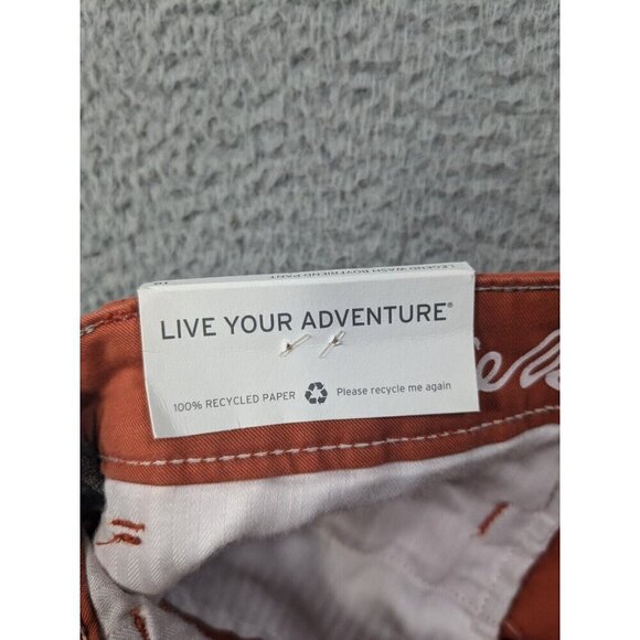 Eddie Bauer Pants 10 Petite Legend Wash Boyfriend Slim Stretch Orange - Picture 5 of 16